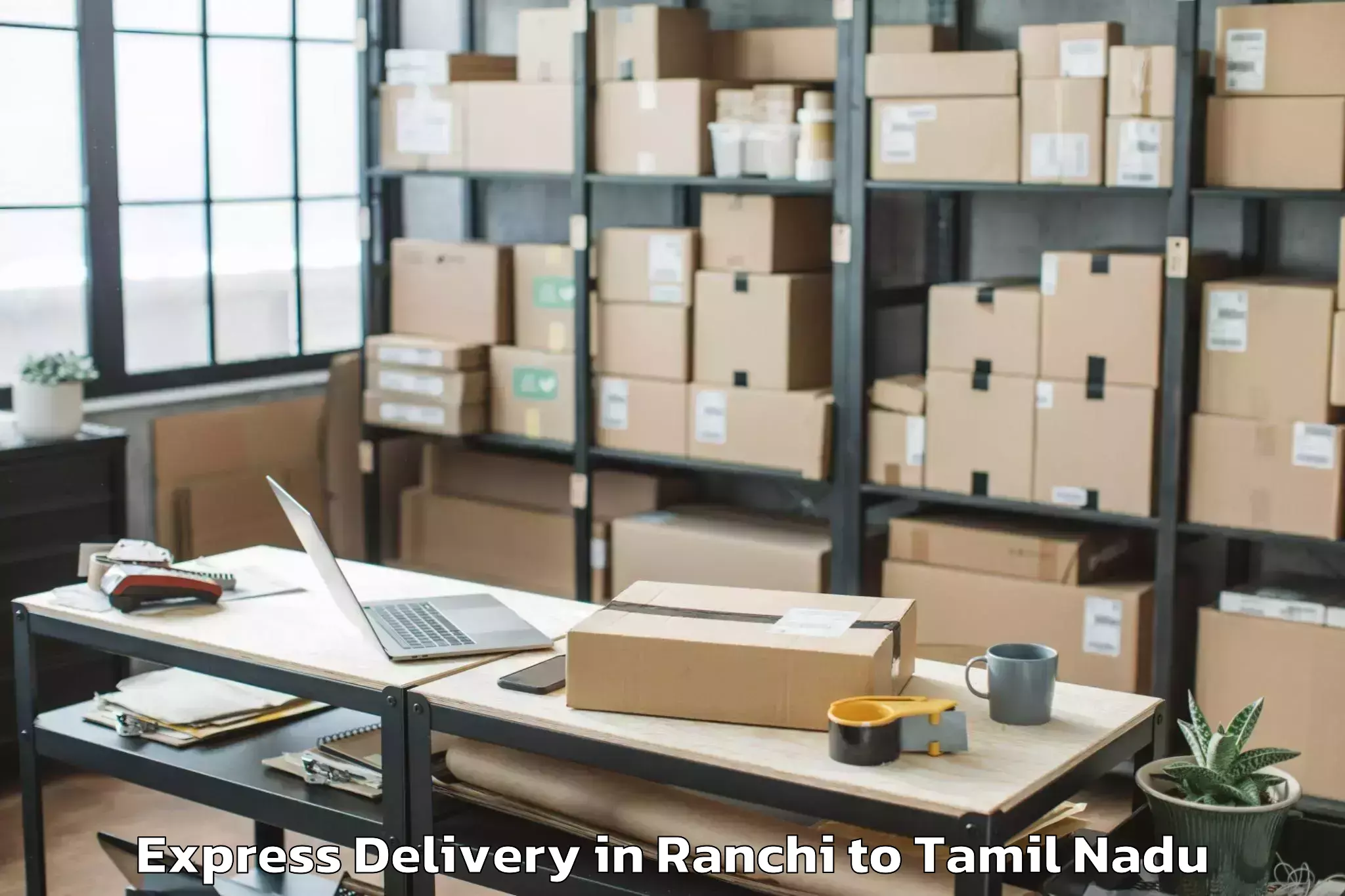 Trusted Ranchi to Thiruthuraipoondi Express Delivery